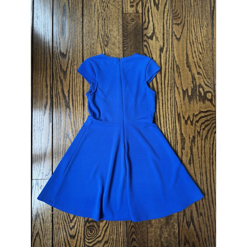 GB Girls' Dress Size Large Royal Blue Cap Sleeve Knee Length - Picture 5 of 6
